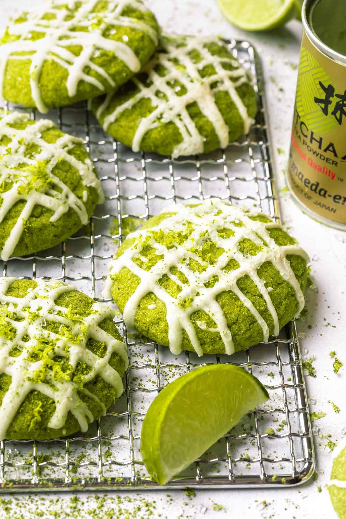 Lime Matcha Cookies