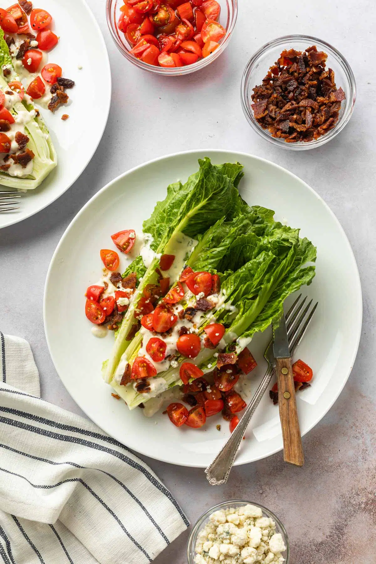 lettuce wedges with blue cheese dressing Andres Otalora Sono Veri Strapless Striped Maxi Dress main image 1
