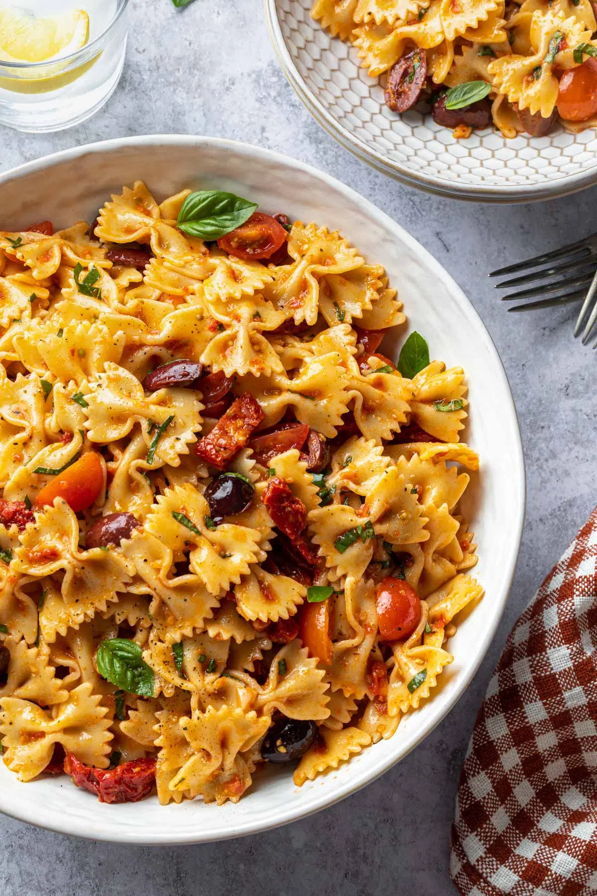 sachin and babi light blue dress Luscious Pasta Salad