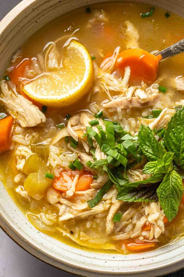 Lemon Ginger Chicken Soup - Simply Whisked