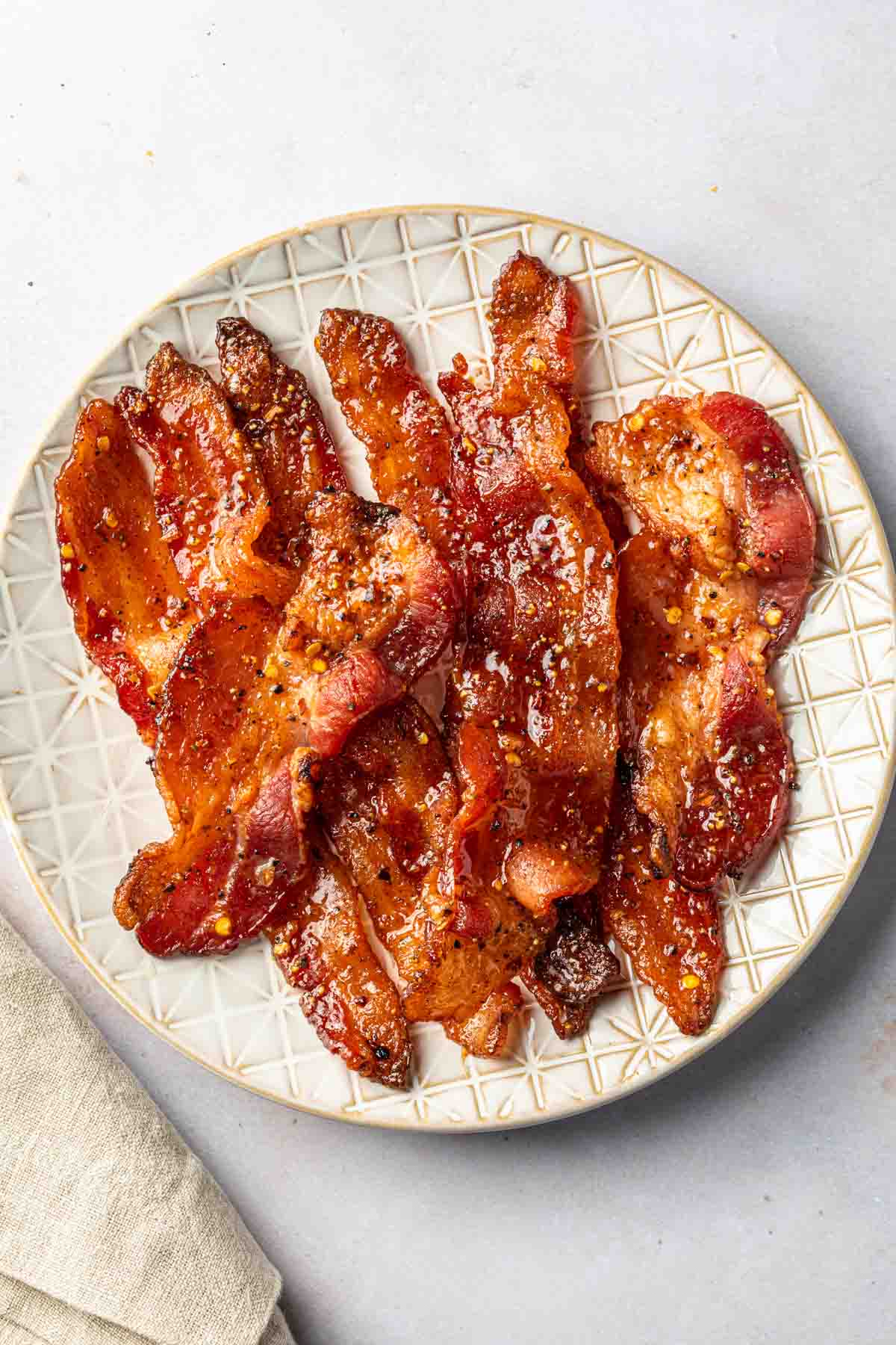 millionaire bacon on a plate