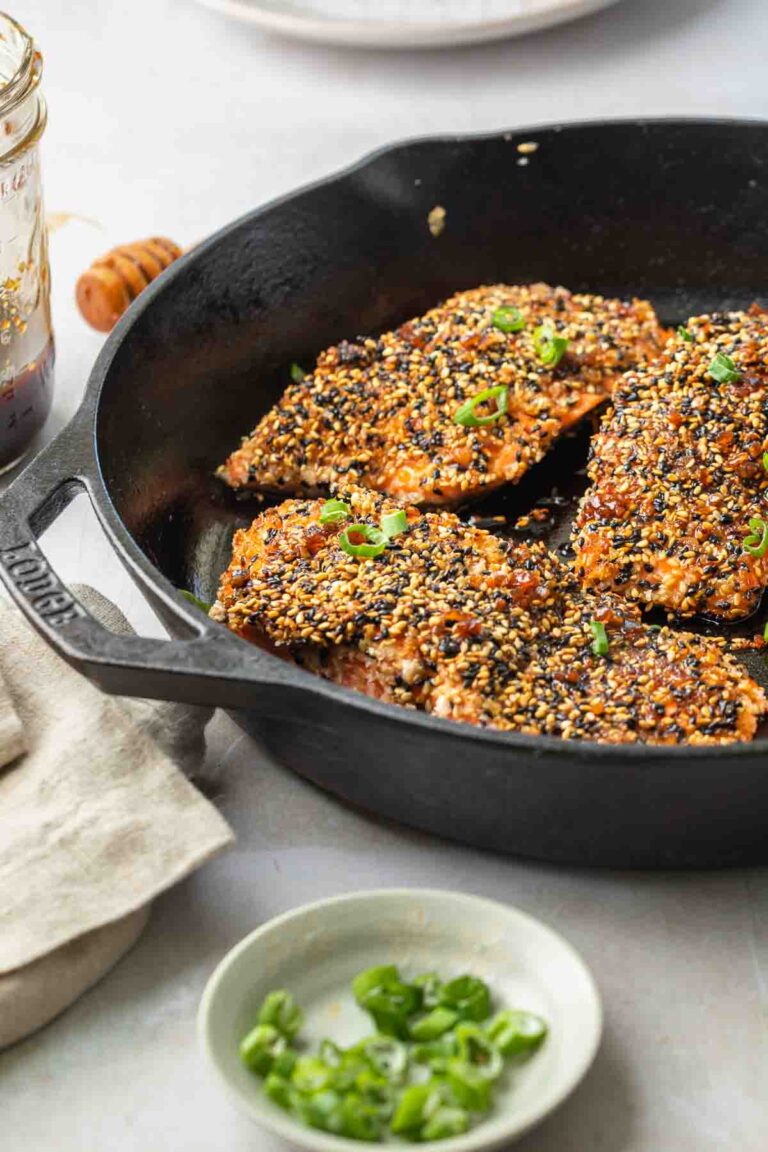 Sesame Crusted Teriyaki Salmon