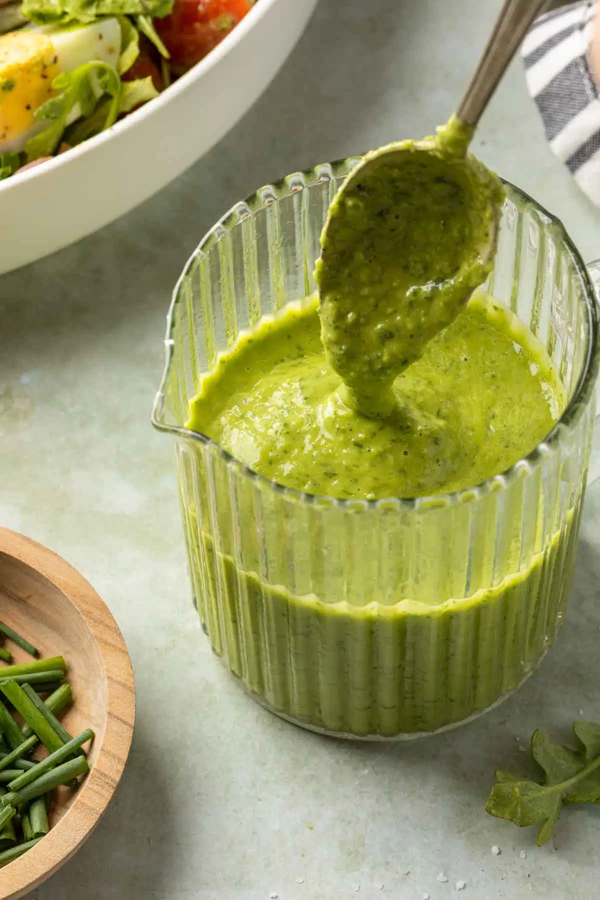 Avocado Green Goddess Dressing (DF, Vegan) - Simply Whisked