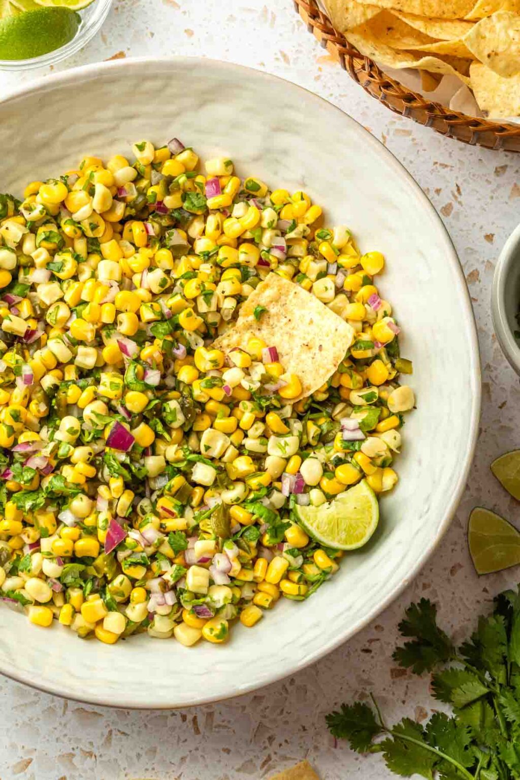 Roasted Chili Corn Salsa - Simply Whisked