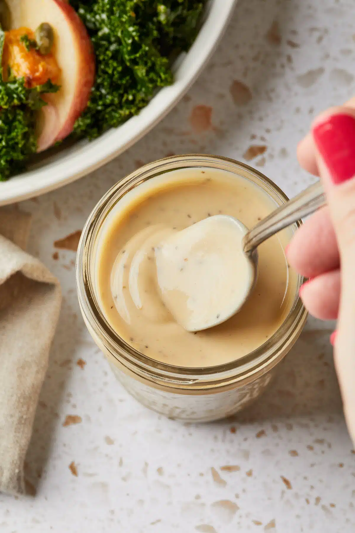 fall tahini dressing Fall Salad with Maple Tahini Dressing