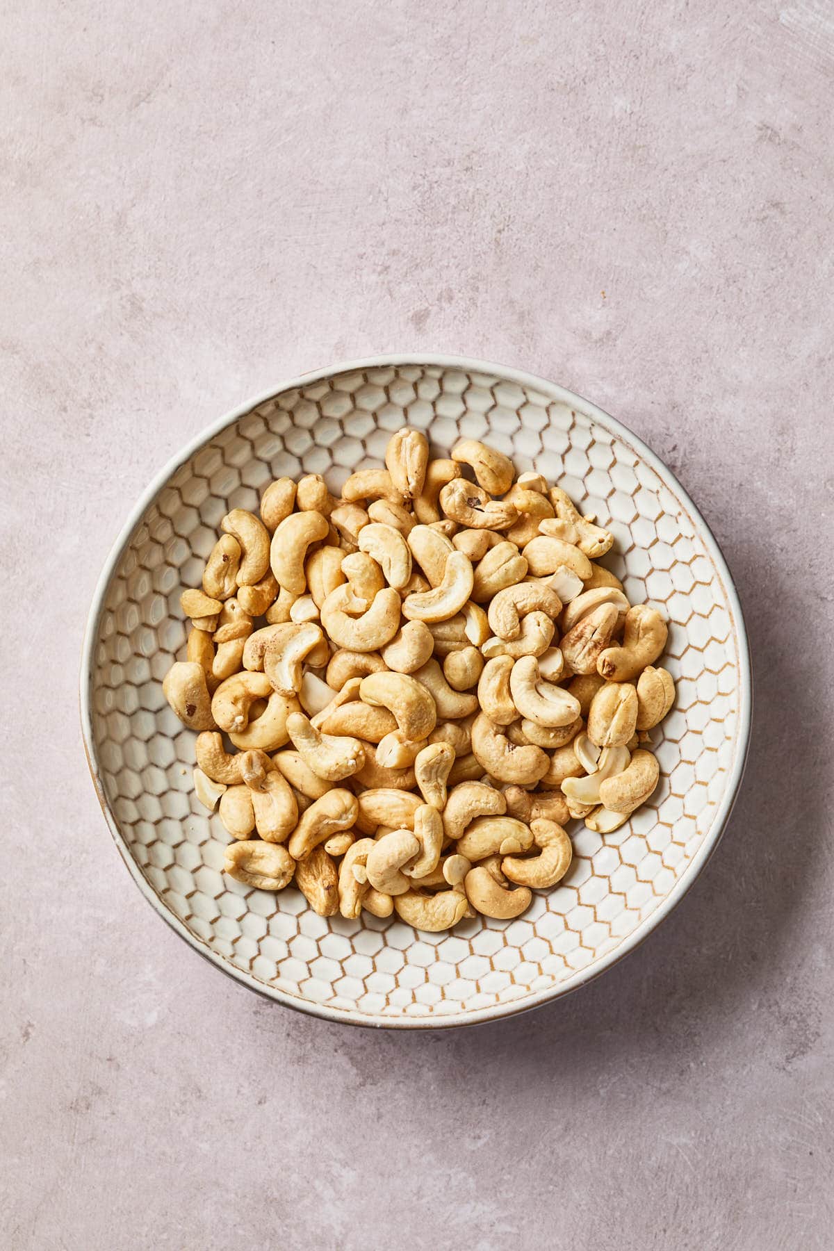 a bowl of raw cashews